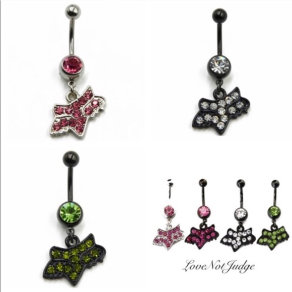 NEW! 2 FOX RACING NAVEL BELLY RINGS MANY COLORS - Picture 3 of 6